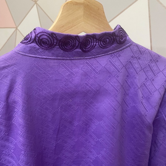 Dashiki 2-Piece Shirt & Pant Suit, African Men's Dashiki, Hand embroidery Large - Picture 9 of 10